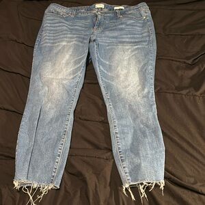 Cute women’s wonderly plus size 18w cropped skirtnny jeans